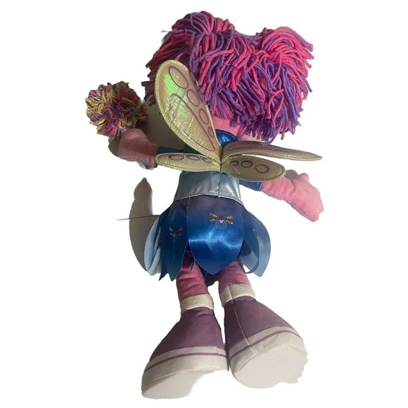 Flower ABBY CADABBY Pink Plush Sesame Street Place 13” Stuffed Toy RARE - Picture 14 of 16